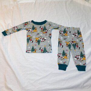 Baby First Christmas Disney Mickey Minnie Mouse Pajamas Pjs Unisex 12 Months NEW